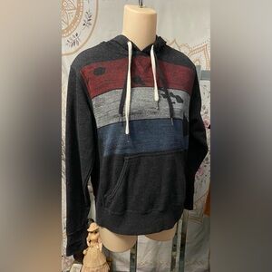 EUC Honolua hoodie mens size small red, white and blue